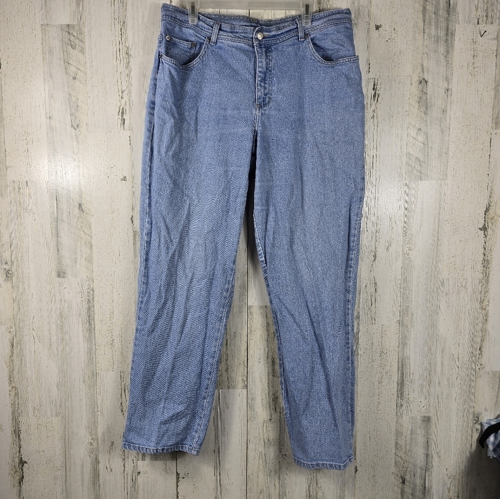 Just my size light wash high rise straight leg blue jeans women's plus size 18W